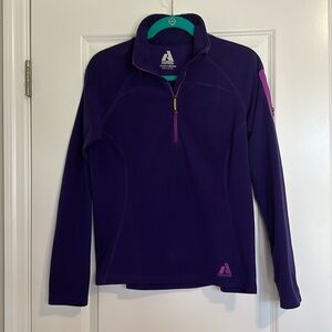 Eddie Bauer women’s size medium quarter zip fleece purple long sleeve